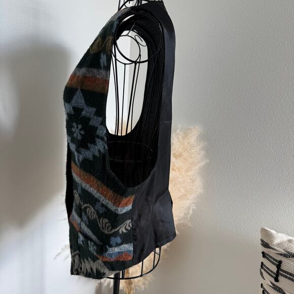 Vintage My Michelle Vest Southwestern Aztec Print Western Academia Large - Picture 4 of 8